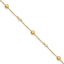 14K Freshwater Cultured Pearl / Round Beads 9 inch Plus 1 inch Extender - Total 10 inch Anklet