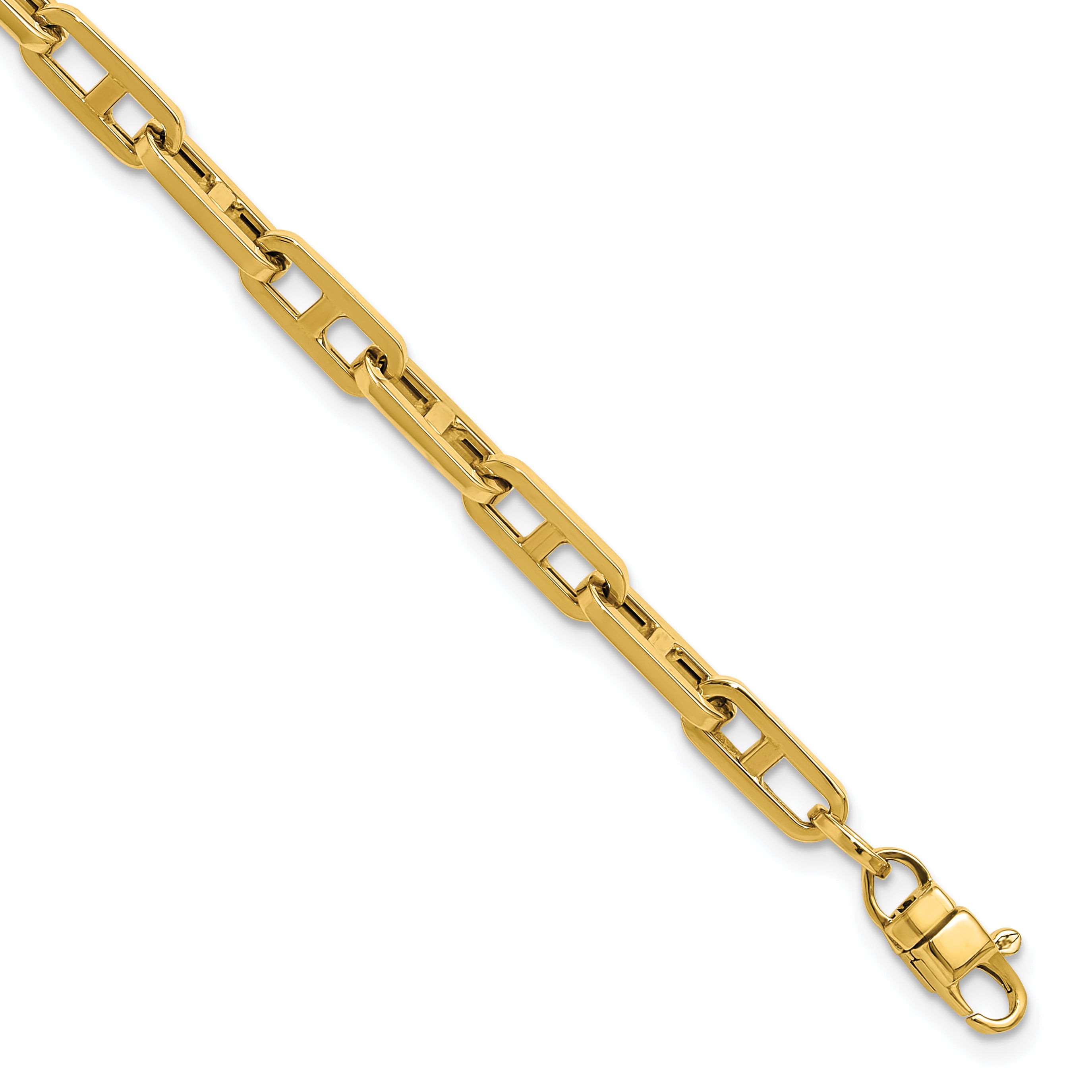 14K Polished Fancy Link Bracelet
