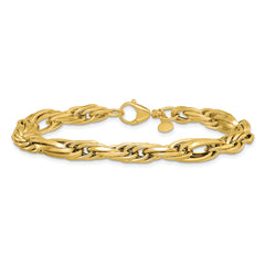 14K Polished Fancy Link Bracelet
