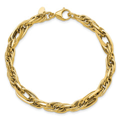 14K Polished Fancy Link Bracelet
