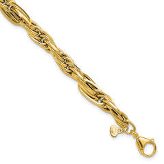 14K Polished Fancy Link Bracelet