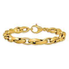 14K Polished Fancy Twisted Link Bracelet