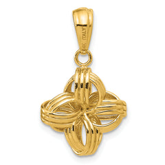 14K Polished Fancy Pendant