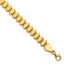 14K Polished Fancy Geometric Link Bracelet