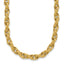 14K Polished/Textured/Dia-cut Twisted Link Necklace