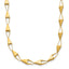 14K Polished Geometric Link Necklace