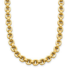 14K Polished Fancy Link Necklace