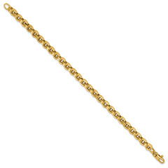 14K Polished Fancy Link Bracelet