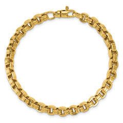 14K Polished Fancy Link Bracelet