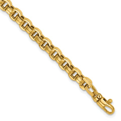 14K Polished Fancy Link Bracelet