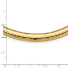 14K Polished Graduated Stretch Necklace