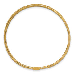 14K Polished Stretch Slip on Bracelet