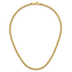 14K Polished Fancy Curb Link Necklace