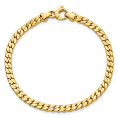 14K Polished Fancy Curb Link Bracelet
