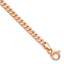 14K Rose Gold Polished Fancy Curb Link Bracelet