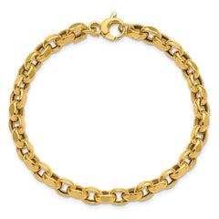 14K Polished Fancy Link Bracelet