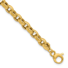14K Polished Fancy Link Bracelet
