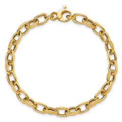 14K Polished Fancy Link Bracelet