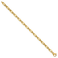 14K Polished Fancy Link Bracelet