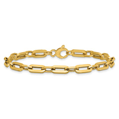 14K Polished Fancy Link Bracelet