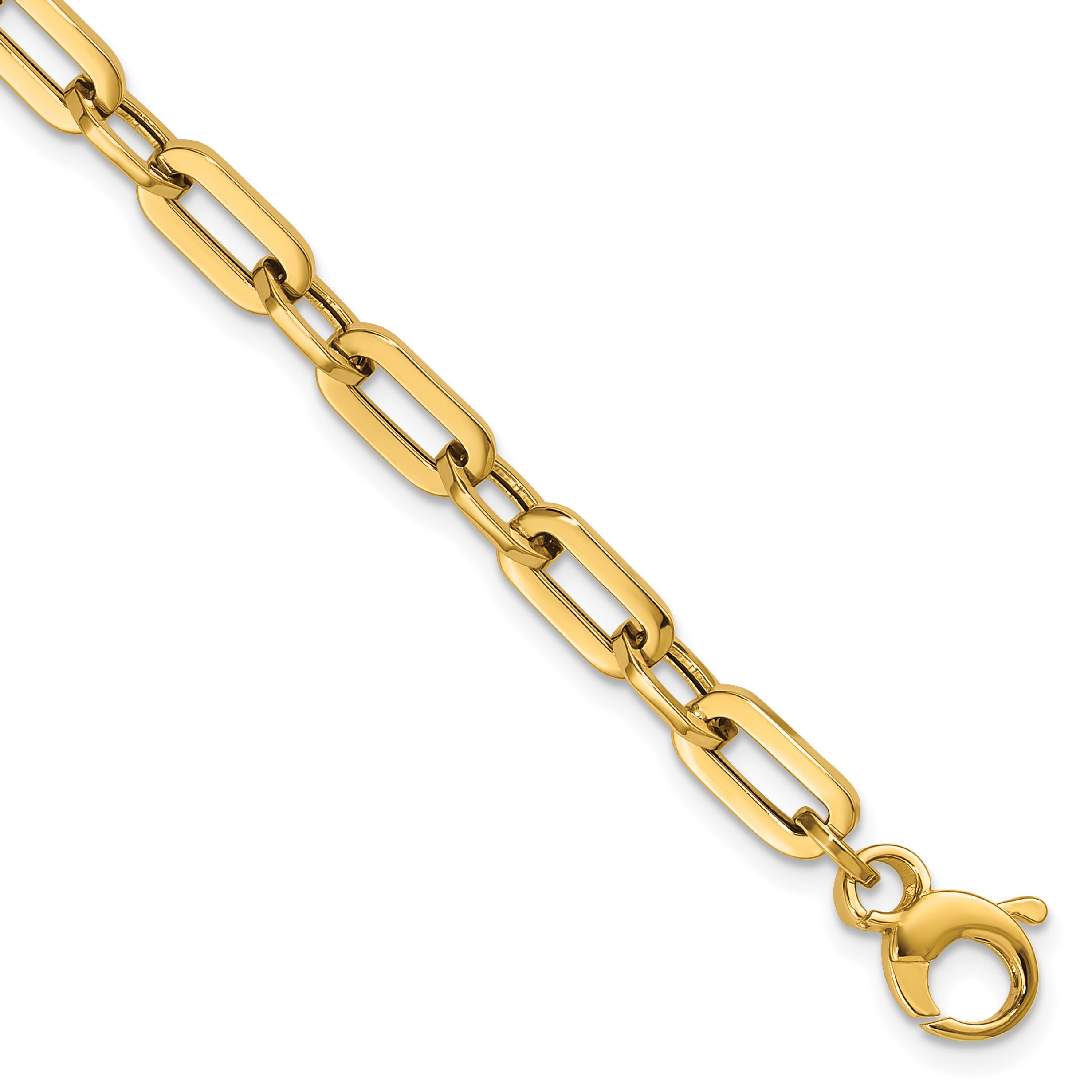 14K Polished Fancy Link Bracelet
