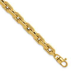 14K Polished Fancy Link Men's Bracelet