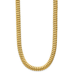 14K Polished Fancy Link Necklace