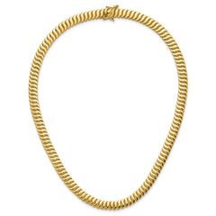 14K Polished Fancy Link Necklace