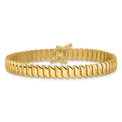 14K Polished Fancy Link Bracelet