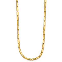 14K Polished 3.6mm Bar Link Necklace