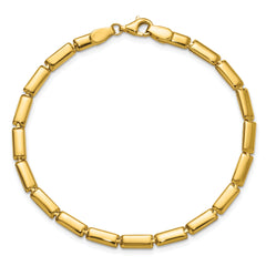 14K Polished 3.6mm Bar Link Bracelet