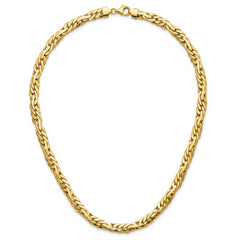 14K Polished 7.5mm Fancy Link Necklace