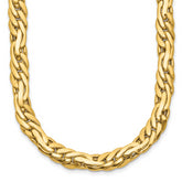 14K Polished 7.5mm Fancy Link Necklace