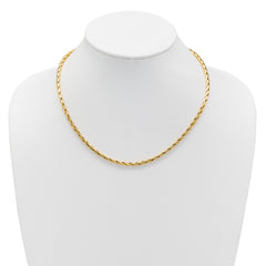 14K Polished 3.5mm Fancy Link Necklace