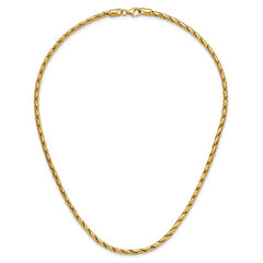 14K Polished 3.5mm Fancy Link Necklace