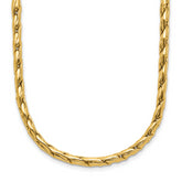 14K Polished 3.5mm Fancy Link Necklace