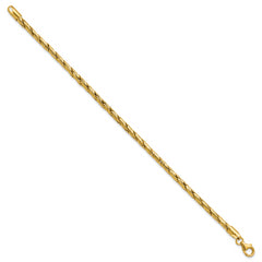 14K Polished 3.5mm Fancy Link Bracelet
