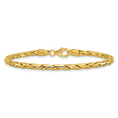 14K Polished 3.5mm Fancy Link Bracelet