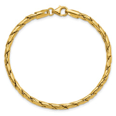 14K Polished 3.5mm Fancy Link Bracelet