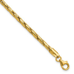 14K Polished 3.5mm Fancy Link Bracelet