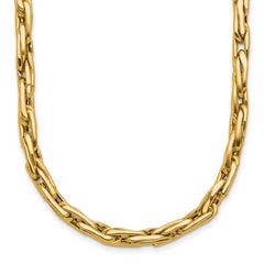 14K Polished 5.0mm Fancy Link Necklace