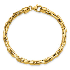 14K Polished 5.0mm Fancy Link Bracelet