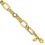 14K Polished and Textured Fancy Greek Key Link Bracelet