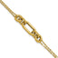 Dangling Mixed-Link Cable Chain in 14K Yellow Gold, 1.25mm, 7.5 Inch - Sophia Jewelers