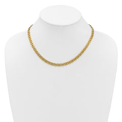 14K Polished 6.3mm Fancy Link Necklace