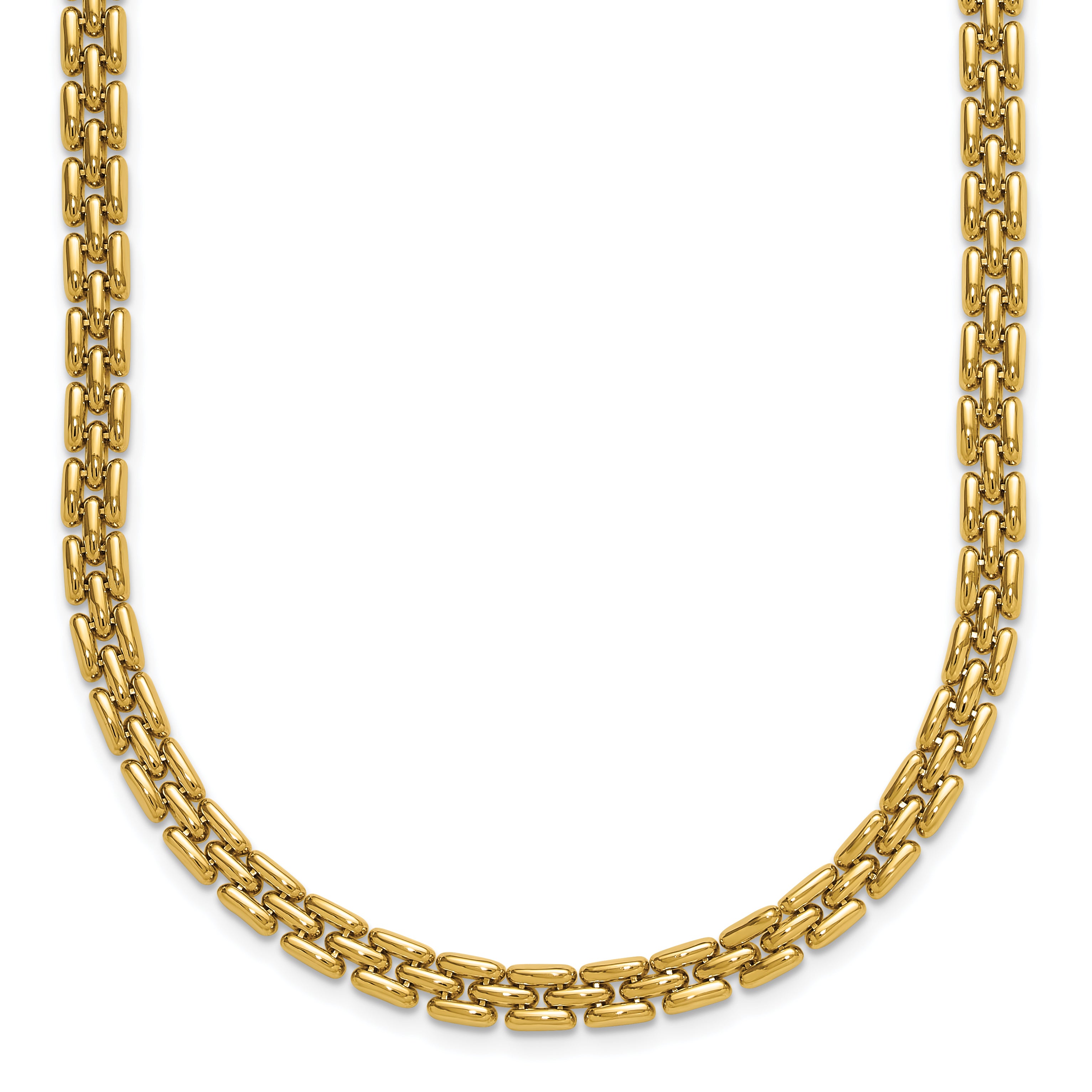 14K Polished 6.3mm Fancy Link Necklace