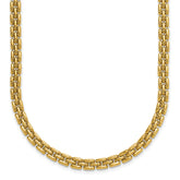 14K Polished 6.3mm Fancy Link Necklace