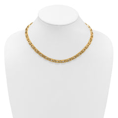 14K Polished 6.5mm Fancy Link Necklace