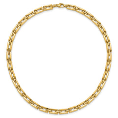 14K Polished 6.5mm Fancy Link Necklace
