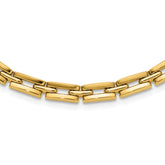14K Polished 6.5mm Fancy Link Necklace